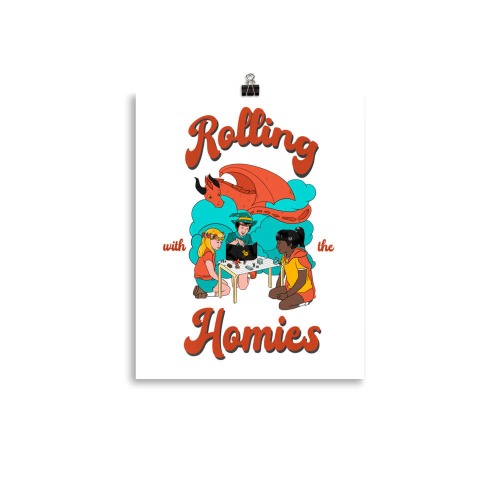 Rolling with the Homies | Poster | Retro Gaming - 11″×14″
