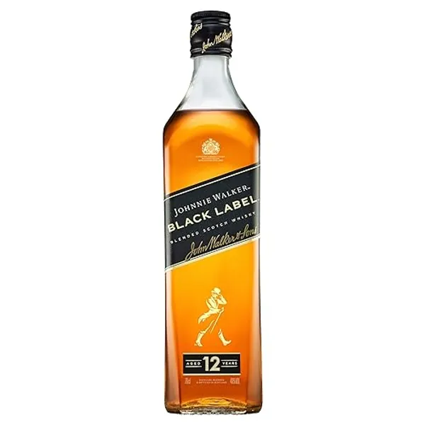 Johnnie Walker Black label, Whisky escocés blended 12 años, 700 ml - 700 ml