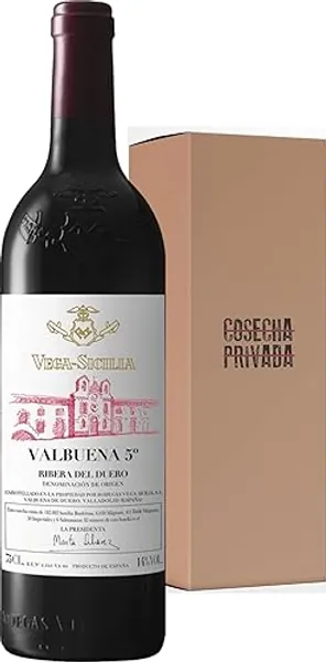 Valbuena 5º - Vega Sicilia - Envío 24H - Vino Regalo - Cosecha Privada (1 x Botella 75 cl, Valbuena 5º) - 1 x Botella 75 cl - Valbuena 5º