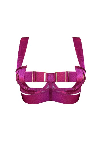 The Essentials Merida Panel Bodice Bra | Magenta / M