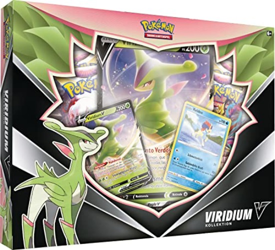Pokémon-Sammelkartenspiel: Kollektion Viridium-V (2 holografische Promokarten, 1 überdimensionale holografische Karte & 4 Boosterpacks)