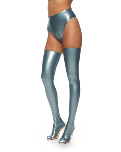 Stockings "Stella001" Metallic Blue | M / 160-165