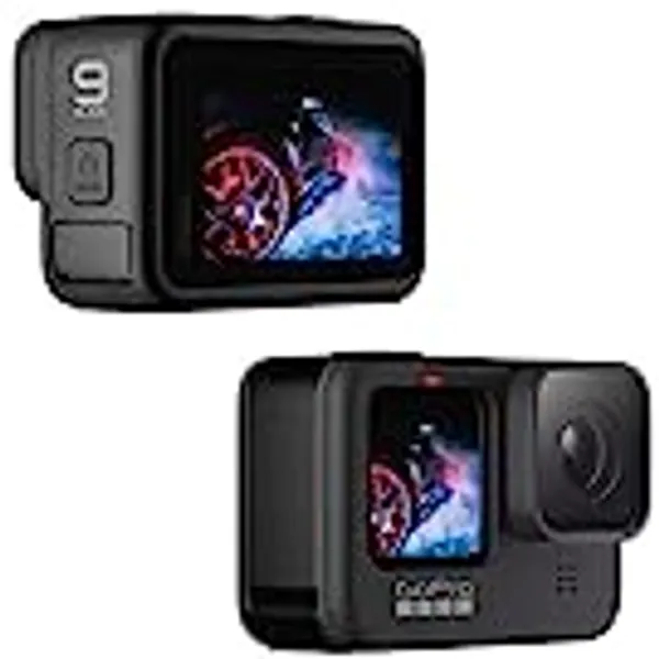 GoPro HERO9 Black - E-Commerce Packaging - Waterproof Action Camera with Front LCD and Touch Rear Screens, 5K Ultra HD Video, 20MP Photos, 1080p Live Streaming, Webcam, Stabilization