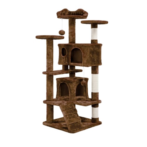 Cat Climbing Sisal Rope Tower - Brown
