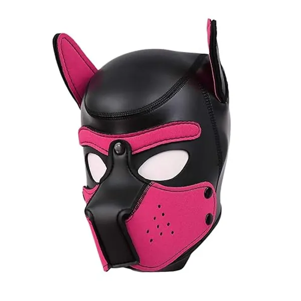 Handmade Full Dog Face Mask Cosplay, Halloween Costume Props, Creative Gothic Animal Head Mask