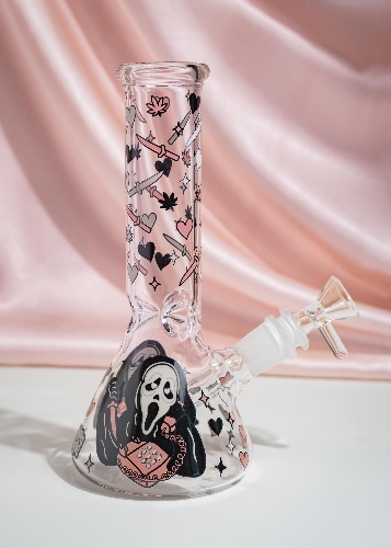 CUTE GHOSTFACE BONG (glow in the dark)