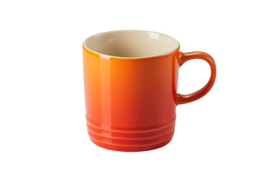 Le Creuset Stoneware Coffee Mug, 350 ml, Volcanic Orange