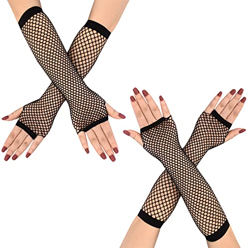 Black Fishnet Gloves