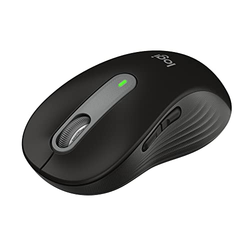 Logitech Signature M650 Wireless Mouse - For Small to Medium Sized Hands, 2-Year Battery, Silent Clicks, Customizable Side Buttons, Bluetooth, for PC/Mac/Multi-Device/Chromebook - Black - Black - Right Handed - Small-Medium Size