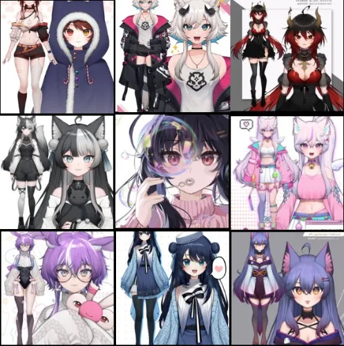 Commission ku ini's vtuber Model Art