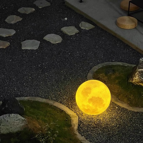 3D Moon Indoor & Outdoor Floor Lamp - 1-pack
