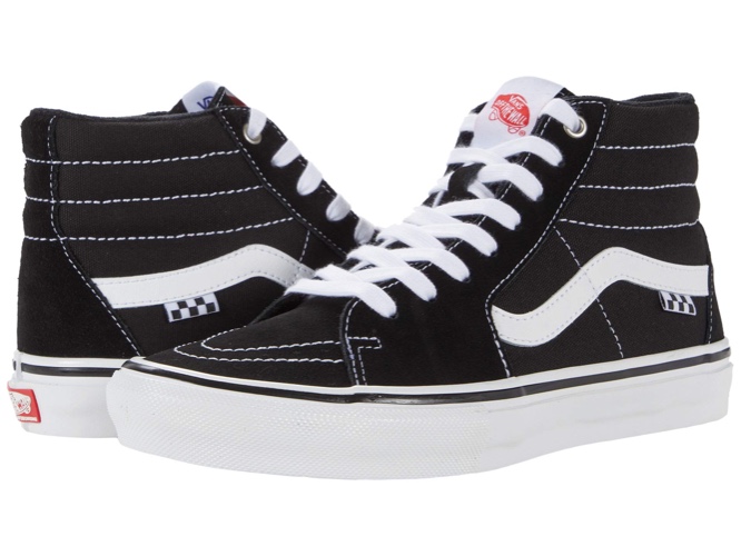 Vans Unisex Hi-Top Sneaker - 9 Women/7.5 Men (Skate) Black/White