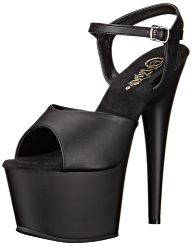 Pleaser Women's ADO709/BPU/M Platform Dress Sandal