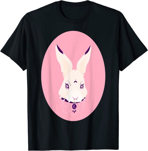 Pastel Goth Bunny | Cute Kawaii Harajuku | Rabbit Goth Girl T-Shirt