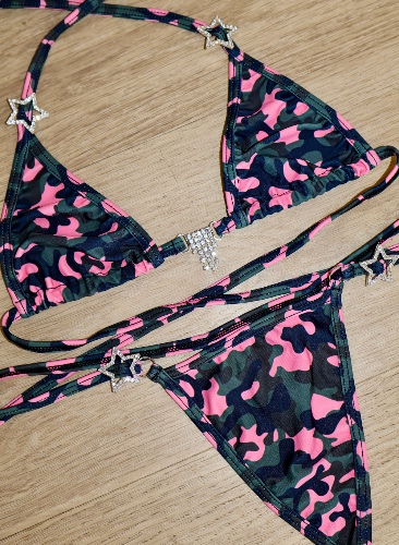 GI Jane sparkle microkini | Small/medium