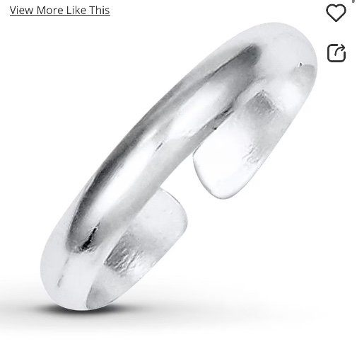 Toe Ring Sterling Silver