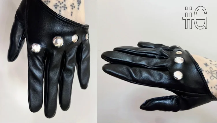 iig black short gloves