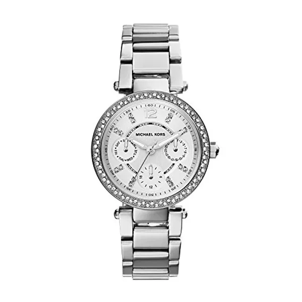 Michael Kors Women's Mini Parker Silver-Tone Watch MK5615