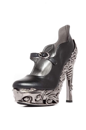 Hades Alternative Shoes Katja Black Pumps High Heels - 8 / Black
