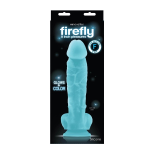Firefly 8" Pleasure Dildo - Blue