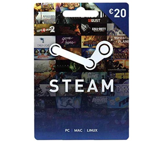Valve Software Steam 20€ Carte de Jeu