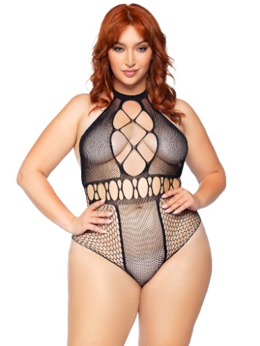 Unfazed Plus Bodysuit - Black / 1X/2X