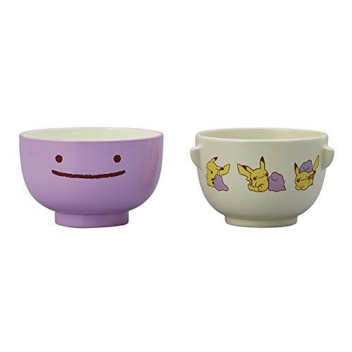 Pokemon - Pocket Monsters - Pokemon Center - Metamon Pikachu - Soup Bowl + Rice Bowl Set - Brand New