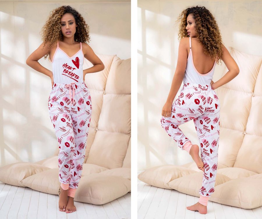 Mapale 7476 Onesie Color White Prints - L / White Prints