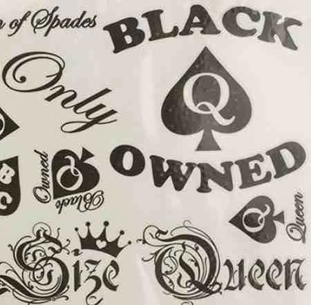 BBC Card - 22 Hotwife Tattoos in Black - Sexy Kinky Fetish Tattoo (2)