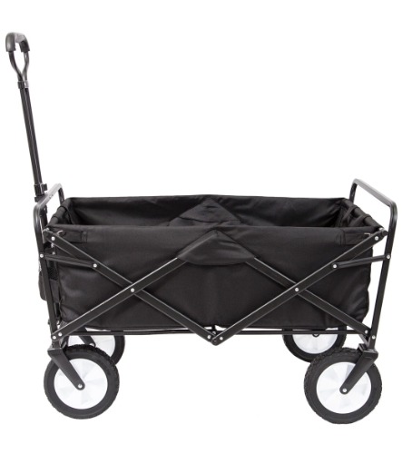 Mac Sports Collapsible Folding Outdoor Utility Wagon Black