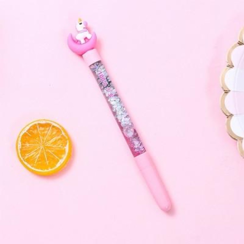 Glitter Unicorn Gel Pens - Pink