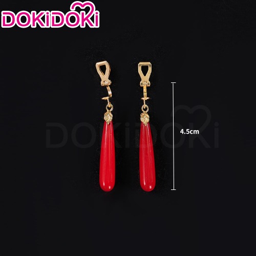 DokiDoki Anime Manga Frieren: Beyond Journey's End Cosplay Frieren Wig Long Straight White / Grey Hair/ Earrings | Earring Only-IN STOCK