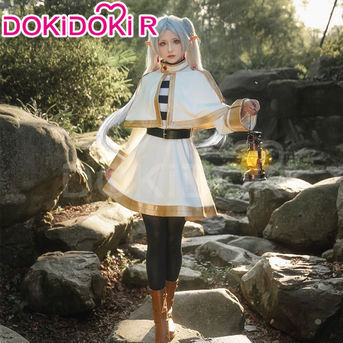 【In Stock】【Size XS-XL】DokiDoki-R Anime Manga Frieren: Beyond Journey's End Cosplay Frieren Costume | Costume Only-XS-In Stock
