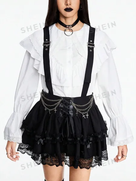 Lolita Lace Decorated Pinafore Dress