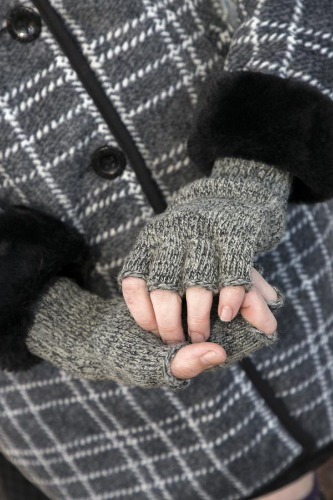Wool Fingerless Gloves | Cinder
