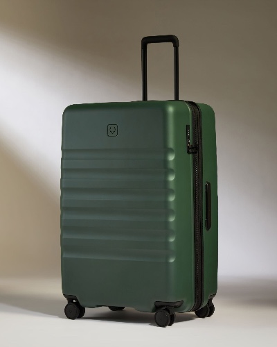 Large Suitcase in Antler Green - Icon Stripe | Default Title