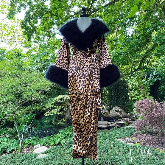 Leopard "Cleo" Dressing Gown