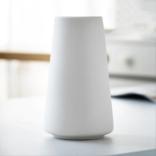 Simple Ceramic Vases - White / 5.8" (14.8cm)