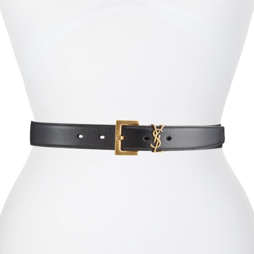 Box Laque YSL Leather Belt