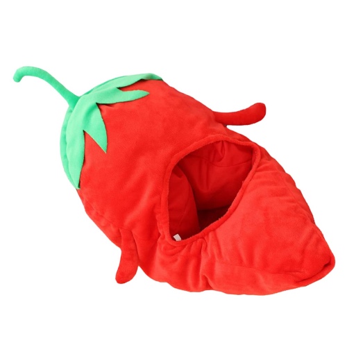 ifundom 1 Pc Pepper Hood Hat Cosplay Costume Party Pepper Plush Hat chilli Hat chilli Winter Hat novelty cap kids hats cartoon headgear funny animal party hat plush and pp cotton child
