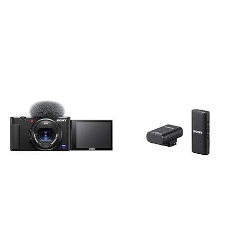 Sony Vlog camera ZV-1 | Digital Camera - Black, with Wireless Microphone, Bundle - Vlog camera with Microphone