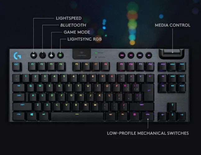 Logitech G915 TKL LIGHTSYNC Wireless RGB Mechanical Gaming Keyboard GL Linear Switch