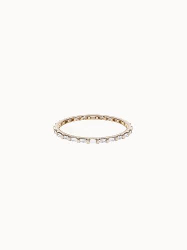 Baguette Diamond Band - K 1/2 (US 5.75)
