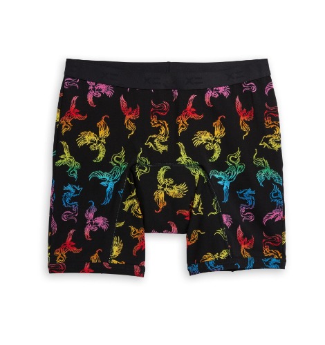 First Line Period 9" Boxer Briefs - Rainbow Phoenix | SM / Rainbow Phoenix