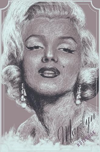 Marilyn Notebook: Notebook for sudents, co-workers, friends, Marily fans. Gift for Chrismas, birthdays, anniversaries.