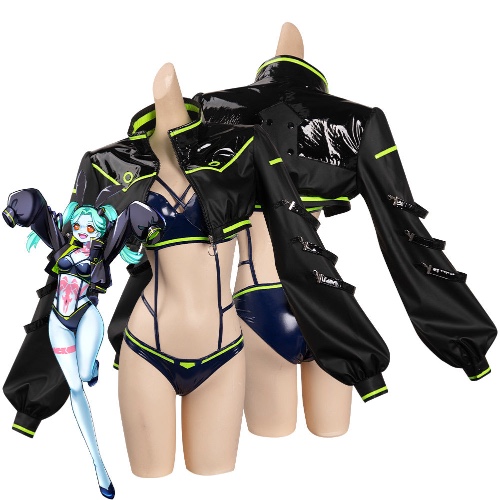 Cyberpunk: Edgerunners Rebecca Cosplay Costume Bunny Girl Jumpsuit Outfits Halloween Carnival Suit | Female / XS