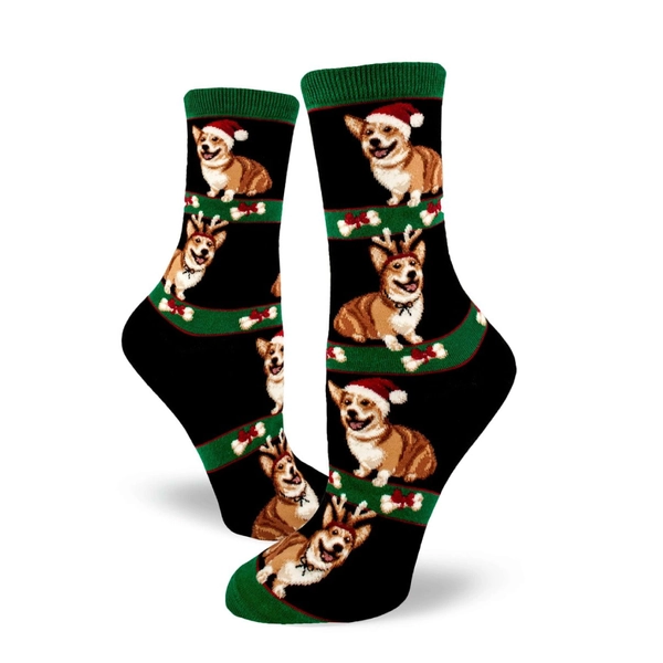 Corgi Christmas Socks (Adult Medium)
