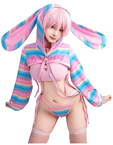 “Yes Daddy” Bunny Lingerie Set