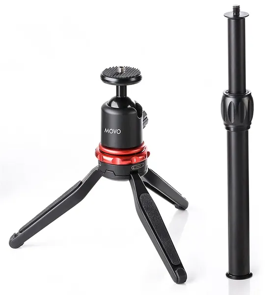 MV-T1 | Adjustable Tabletop Tripod | Height Adjustable Tripod | Movo