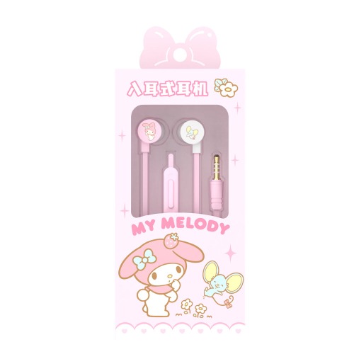 Sanrio Wired Earbuds with Clear Sound - My Melody